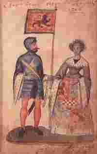 Robert The Bruce with Queen - Painting