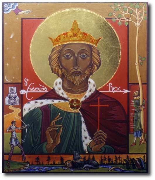 icon St Edmund king and martyr